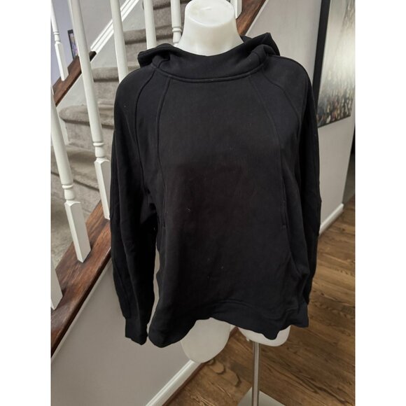 Lululemon Black Scuba Oversized Side-Slit Hoodie Size M/L - Picture 1 of 4